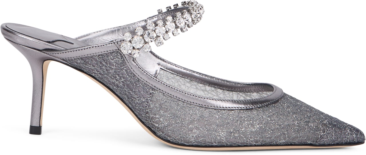 Jimmy Choo Pointed kitten heel shoe Zilver