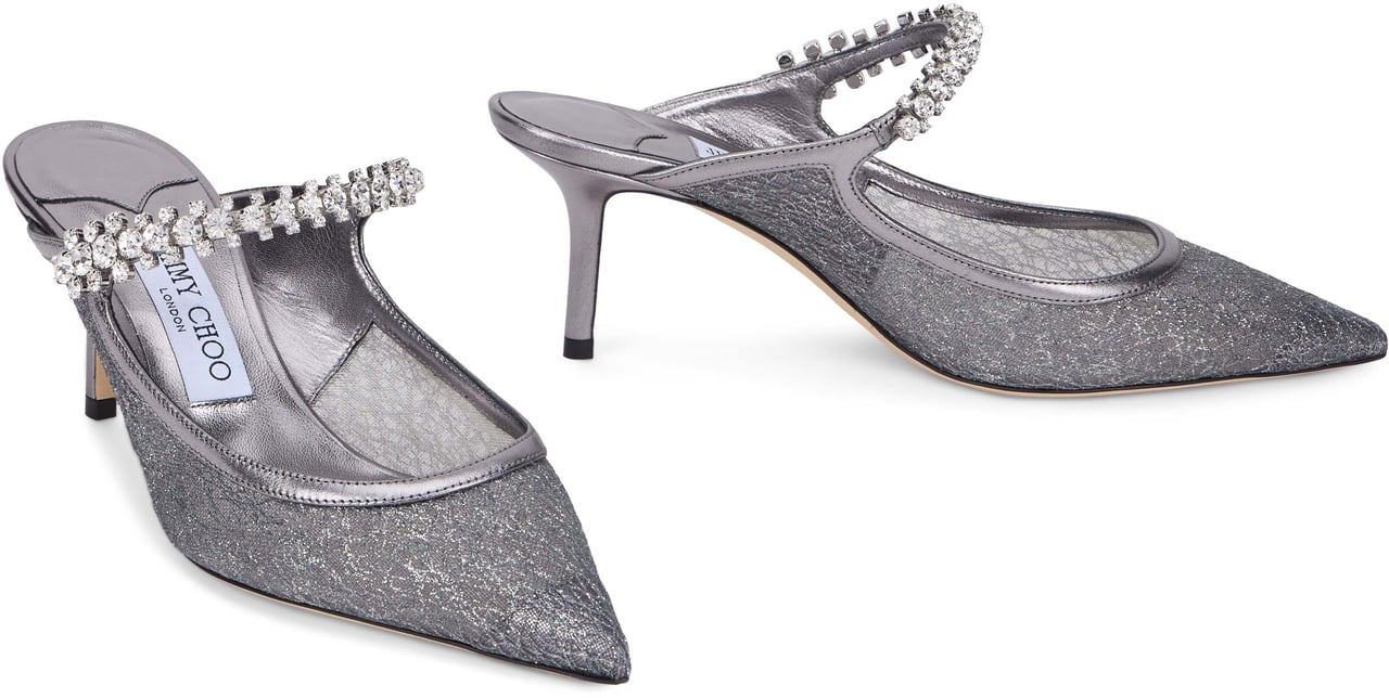 Jimmy Choo Pointed kitten heel shoe Zilver