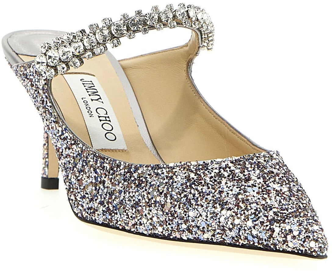 Jimmy Choo Jimmy Choo Bing Glitter Pumps Zilver