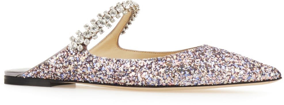 Jimmy Choo Jimmy Choo Embellished fabric Bing Flat ballerinas Divers