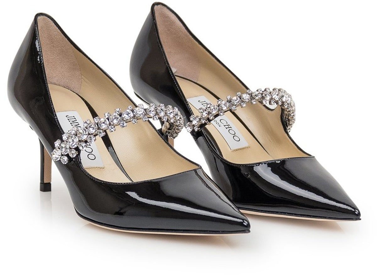 Jimmy Choo Jimmy Choo Bing Leather Pump Zwart
