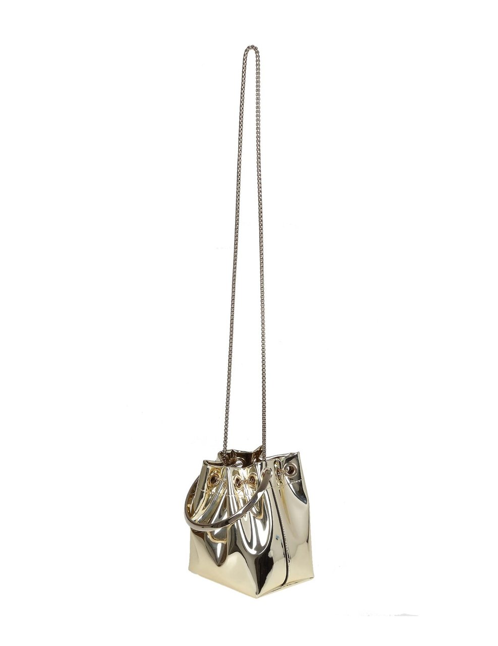 Jimmy Choo Jimmy choo bon bon bucket in metallic leather Goud