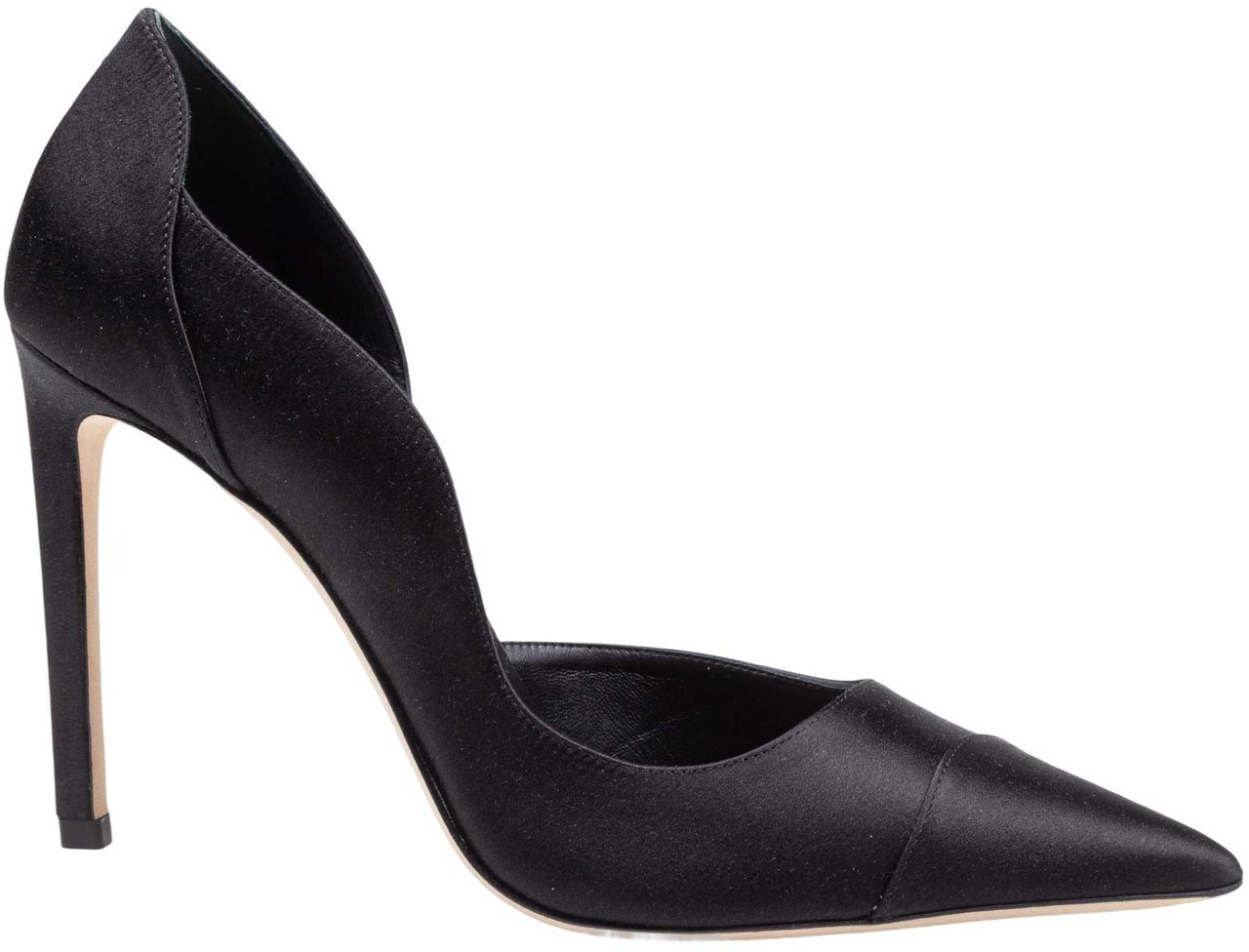Jimmy Choo Jimmy choo brigitte 100 sta satin pump, black Zwart