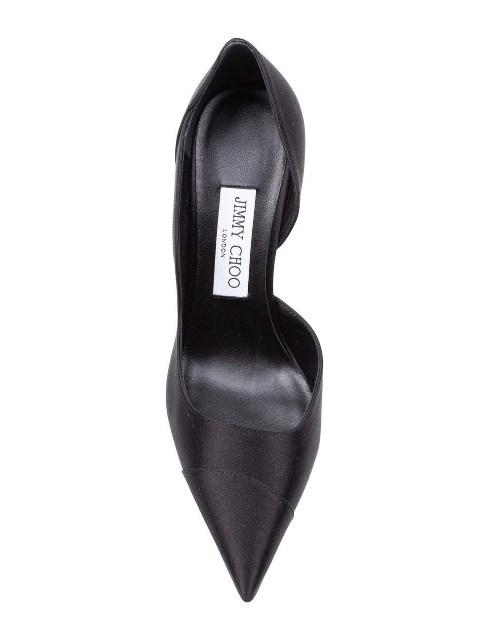 Jimmy Choo Jimmy choo brigitte 100 sta satin pump, black Zwart