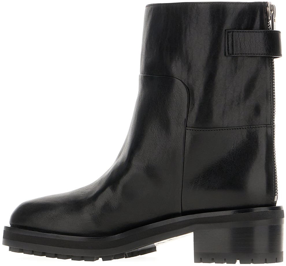 Jimmy Choo Jimmy Choo Black leather Brooklyn ankle boots Zwart