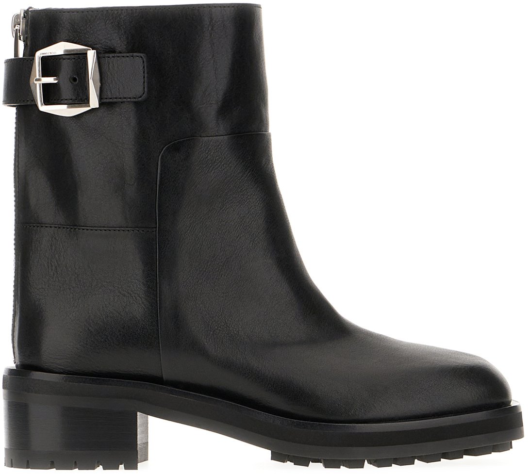 Jimmy Choo Jimmy Choo Black leather Brooklyn ankle boots Zwart
