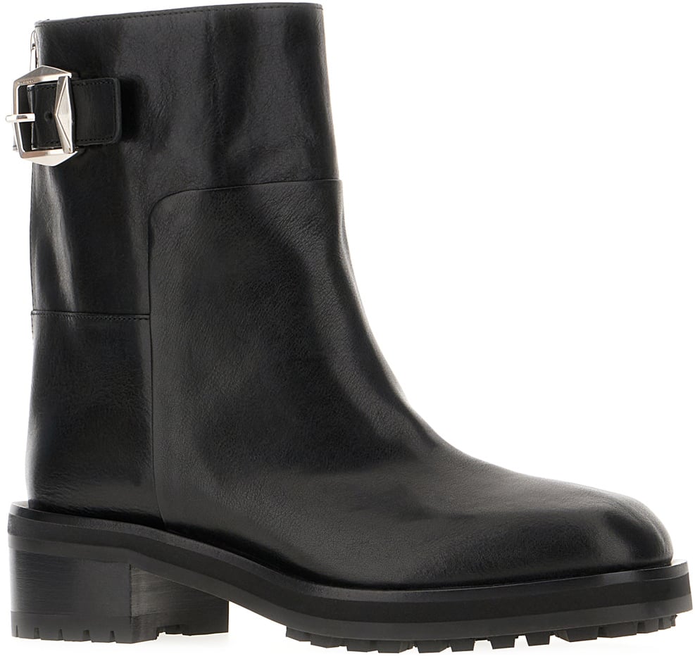 Jimmy Choo Jimmy Choo Black leather Brooklyn ankle boots Zwart