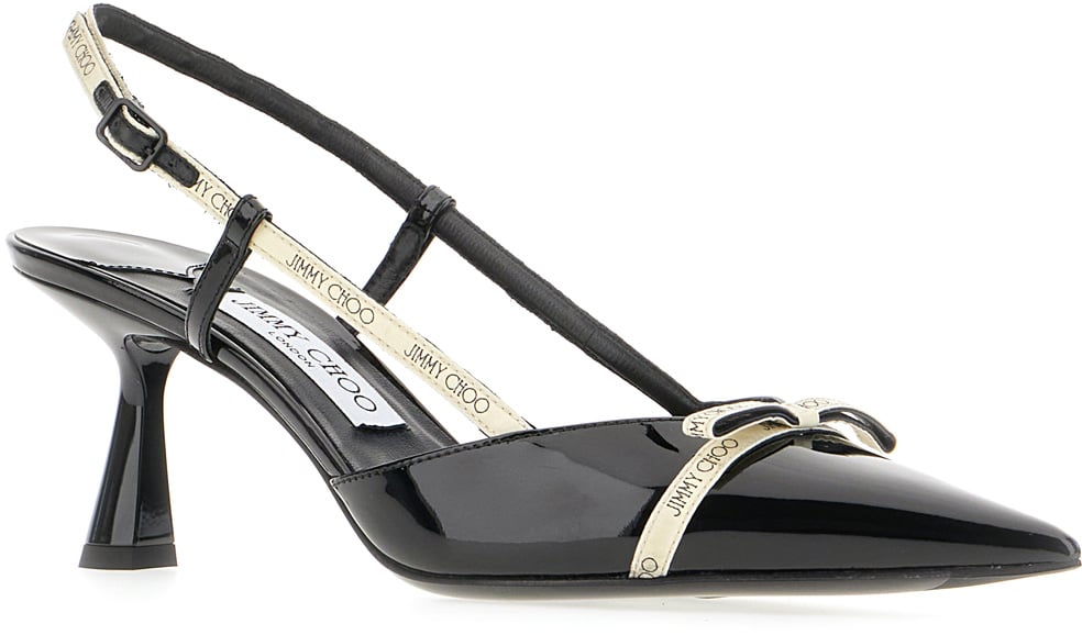 Jimmy Choo Jimmy Choo Black leather Camila pumps Zwart