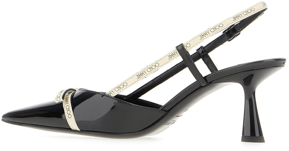 Jimmy Choo Jimmy Choo Black leather Camila pumps Zwart
