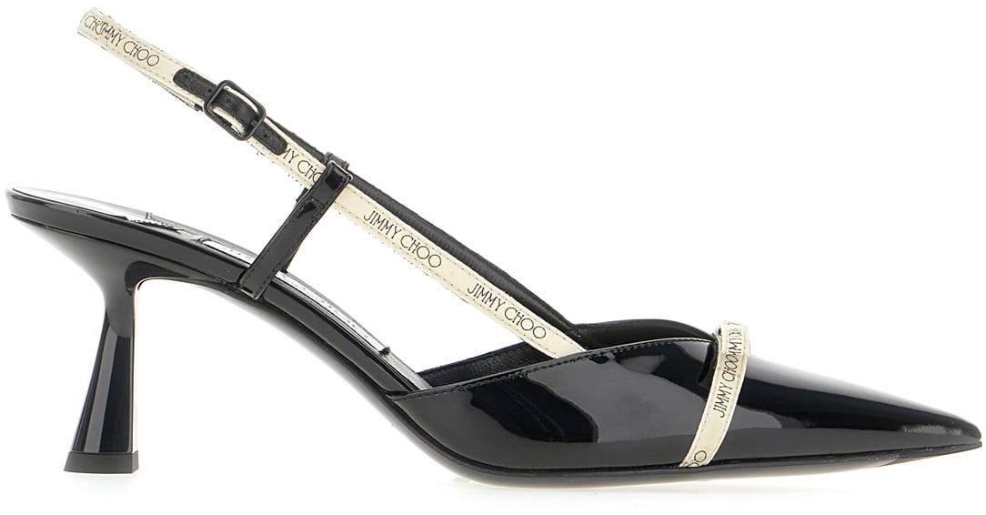 Jimmy Choo Jimmy Choo Black leather Camila pumps Zwart