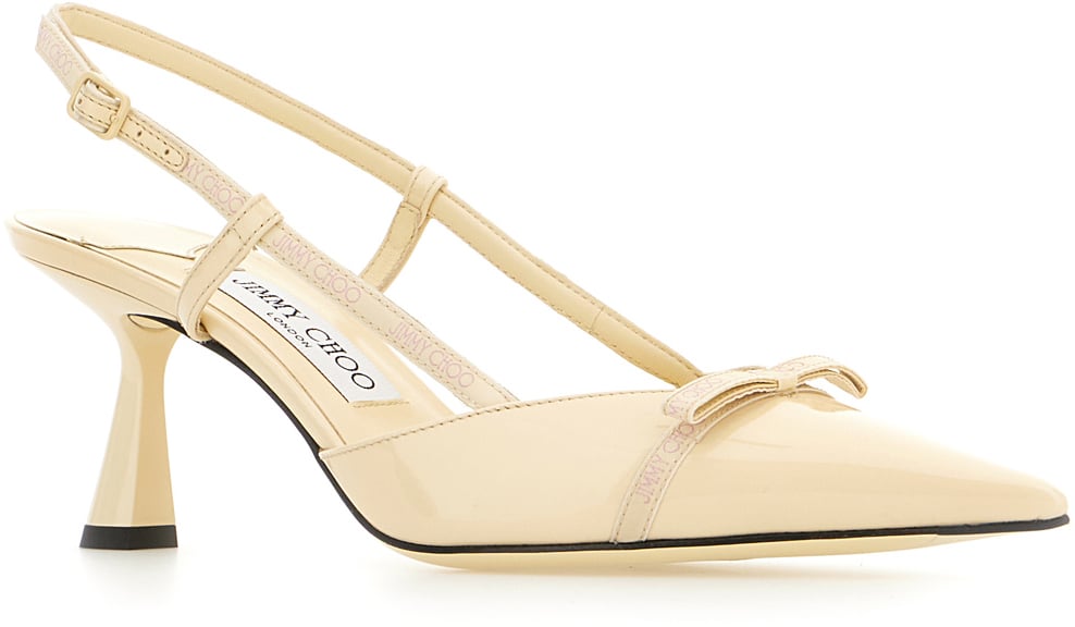 Jimmy Choo Jimmy Choo Ivory leather Camila pumps Neutraal