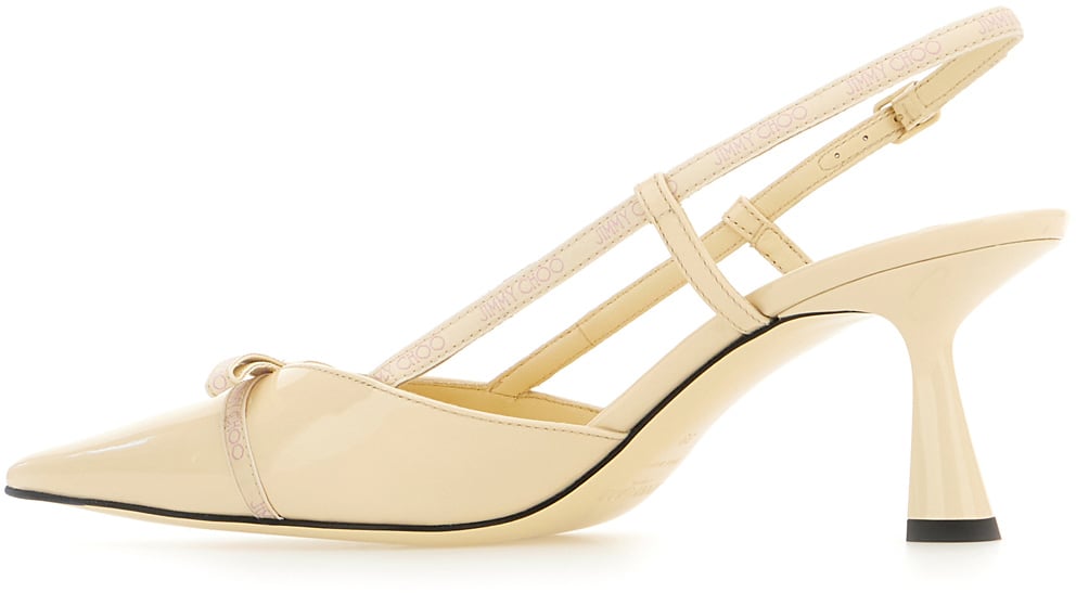 Jimmy Choo Jimmy Choo Ivory leather Camila pumps Neutraal