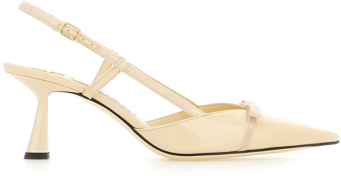 Jimmy Choo Jimmy Choo Ivory leather Camila pumps Neutraal