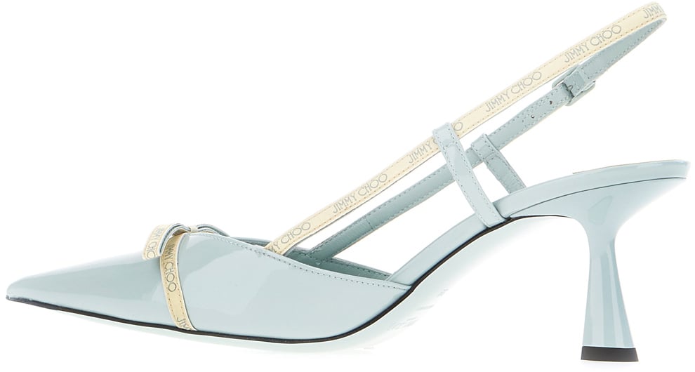 Jimmy Choo Jimmy Choo Pastel light blue leather Camila pumps Lichtblauw