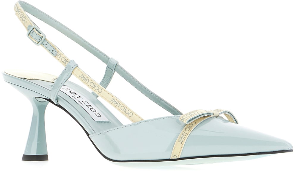 Jimmy Choo Jimmy Choo Pastel light blue leather Camila pumps Lichtblauw