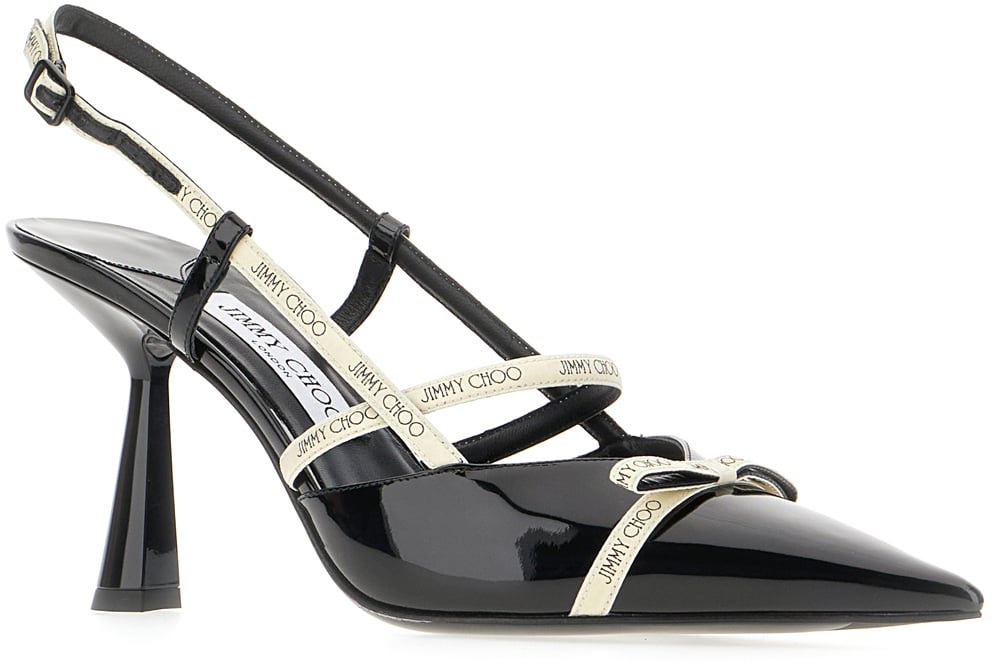 Jimmy Choo Jimmy Choo Black leather Danica pumps Zwart
