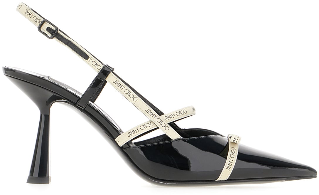 Jimmy Choo Jimmy Choo Black leather Danica pumps Zwart