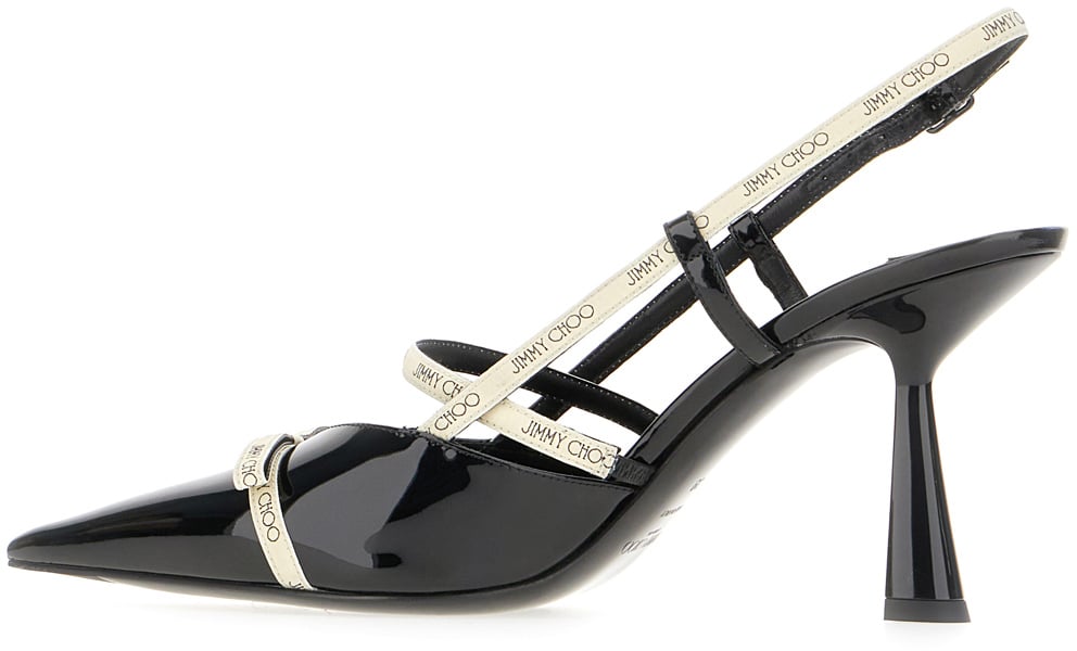 Jimmy Choo Jimmy Choo Black leather Danica pumps Zwart