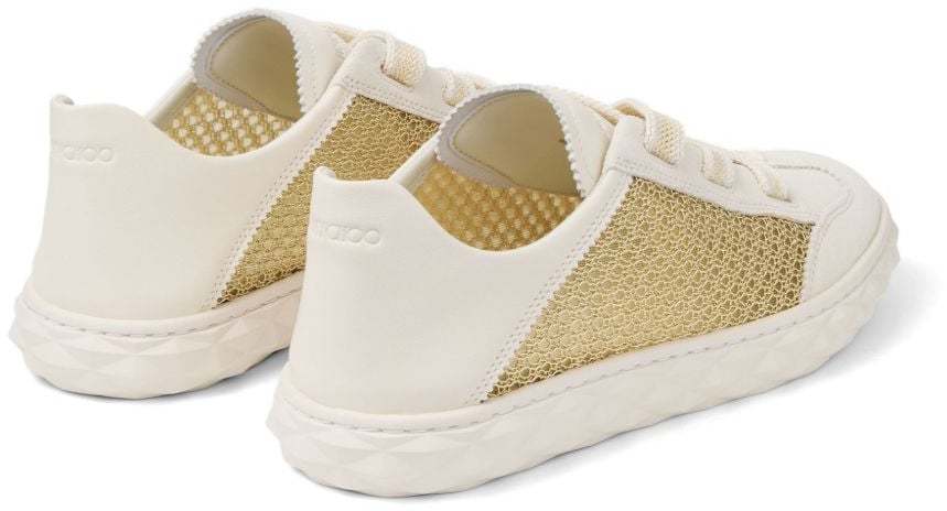 Jimmy Choo Sneakers Gold Wit