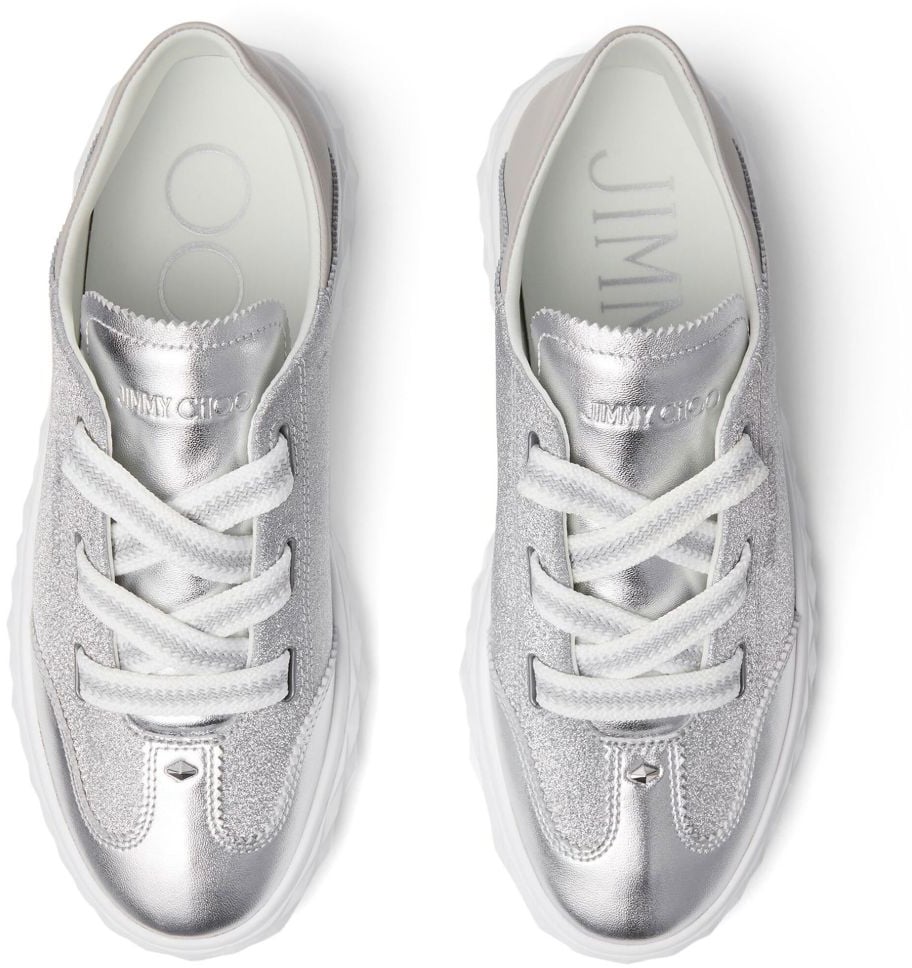 Jimmy Choo Sneakers Silver Zilver