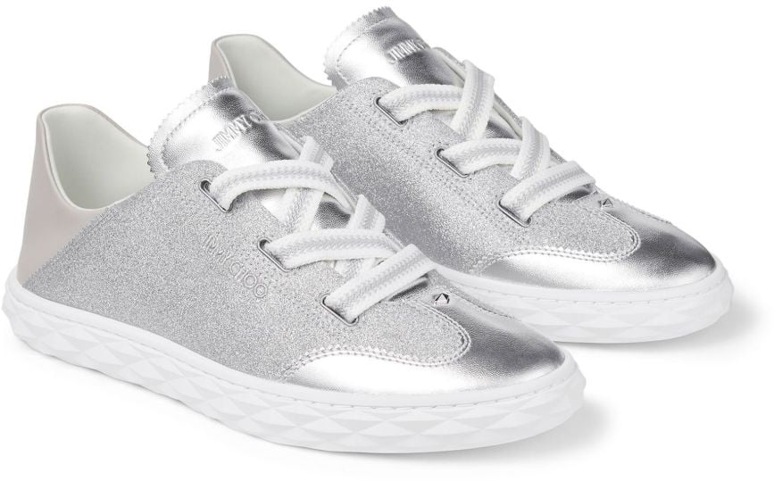 Jimmy Choo Sneakers Silver Zilver