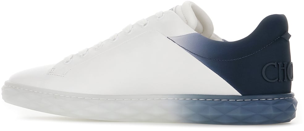 Jimmy Choo Jimmy Choo White leather Diamond Light sneakers Wit