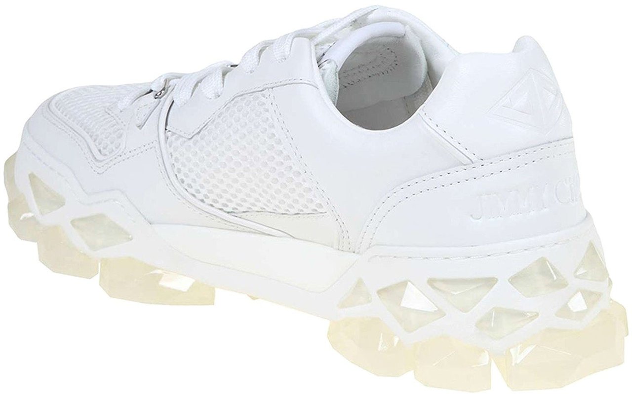 Jimmy Choo Jimmy Choo Diamond Leather Sneakers Wit