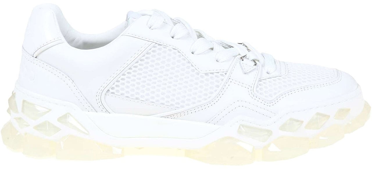Jimmy Choo Jimmy Choo Diamond Leather Sneakers Wit