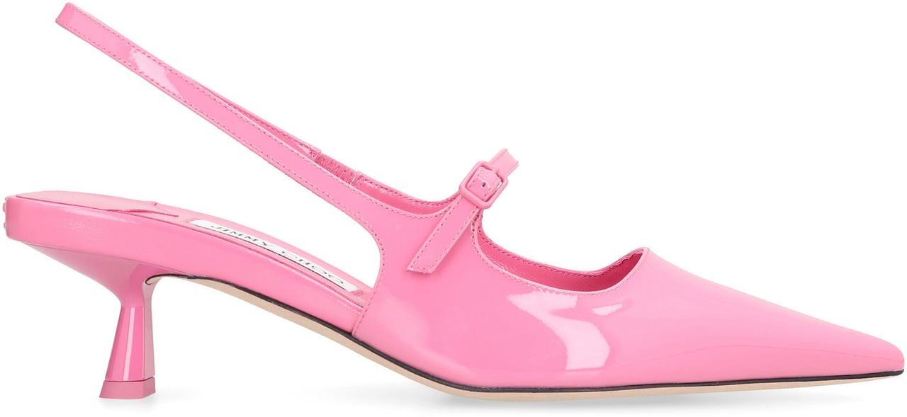 Jimmy Choo Didi Patent leather slingback pumps Roze