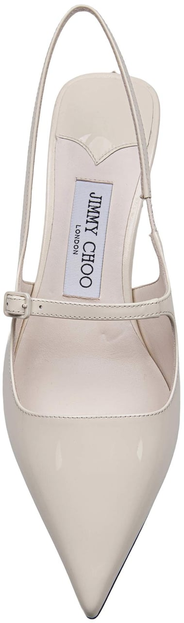 Jimmy Choo Jimmy choo slingback in patent leather, milk color Wit