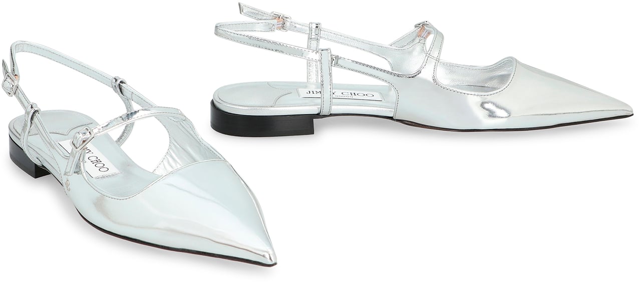 Jimmy Choo Didi leather slingback pumps Zilver