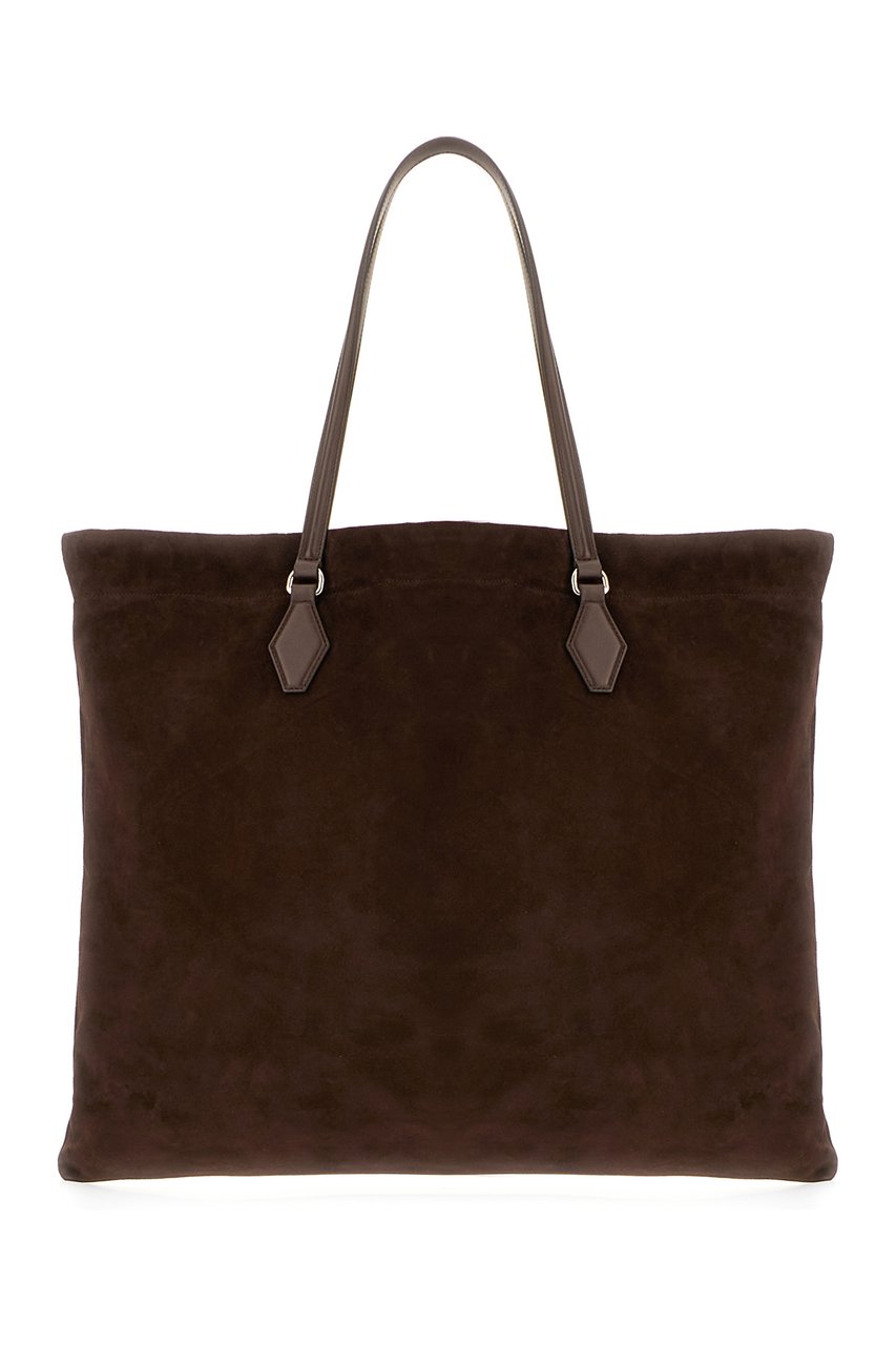 Jimmy Choo Jimmy Choo Chocolate suede shopping bag Bruin