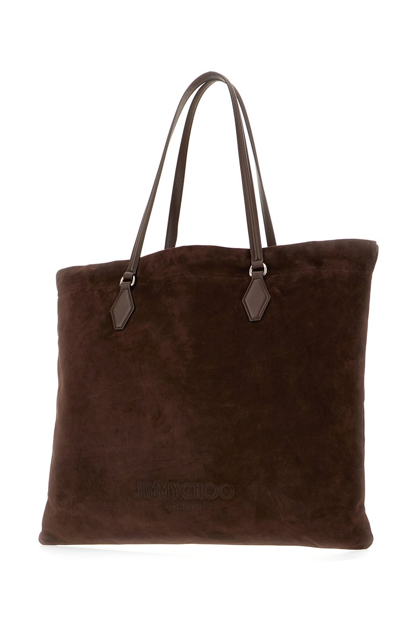 Jimmy Choo Jimmy Choo Chocolate suede shopping bag Bruin
