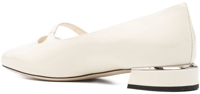 Jimmy Choo Flat Shoes White Wit