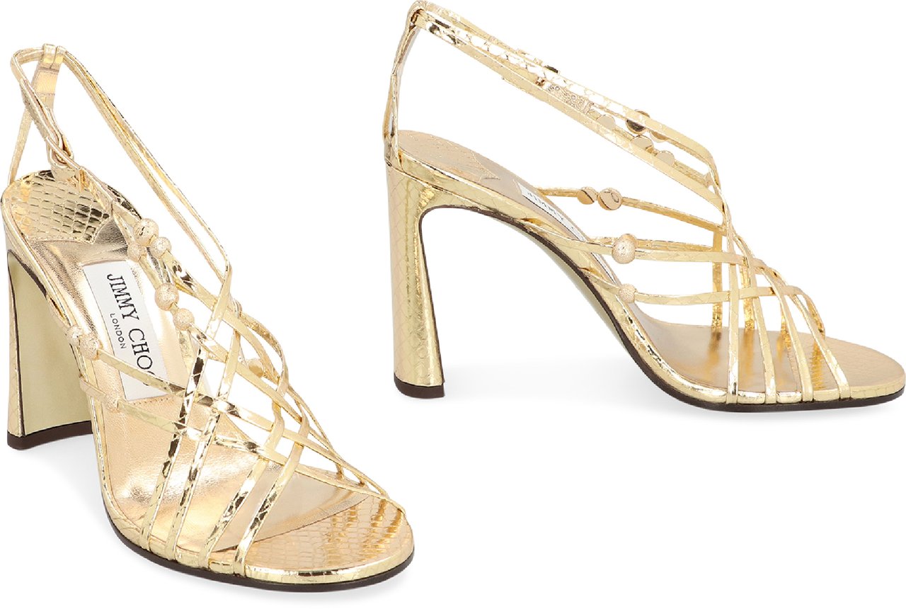 Jimmy Choo Felice heeled sandals Goud