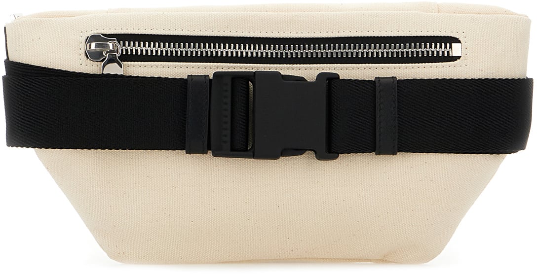 Jimmy Choo Jimmy Choo Ivory canvas beltbag Neutraal