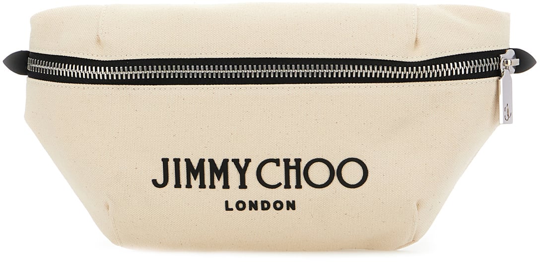 Jimmy Choo Jimmy Choo Ivory canvas beltbag Neutraal