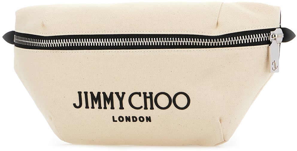 Jimmy Choo Jimmy Choo Ivory canvas beltbag Neutraal