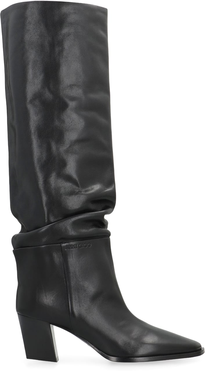 Jimmy Choo Hart leather boots Zwart
