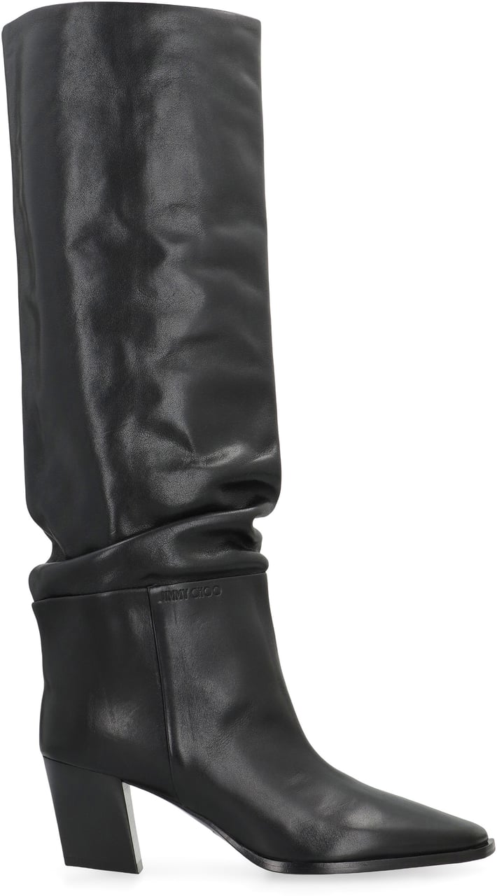 Jimmy Choo Hart leather boots Zwart