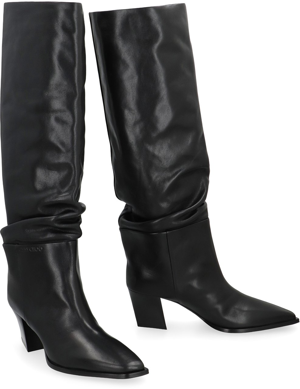 Jimmy Choo Hart leather boots Zwart