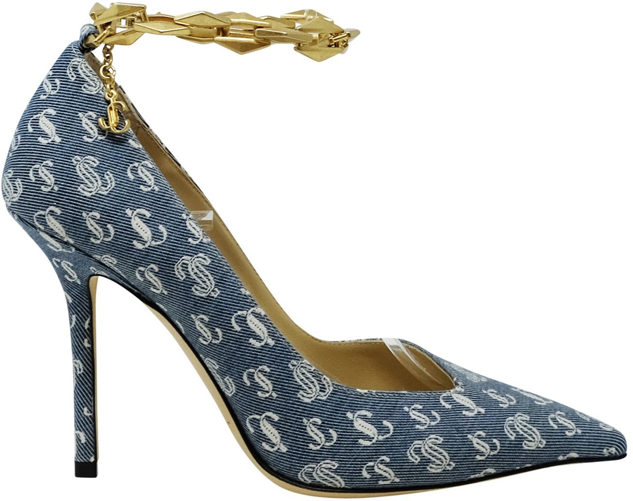 Jimmy Choo JIMMY CHOO J000159638 DENIM FABRIC DIAMOND TALURA PUMPS Blauw