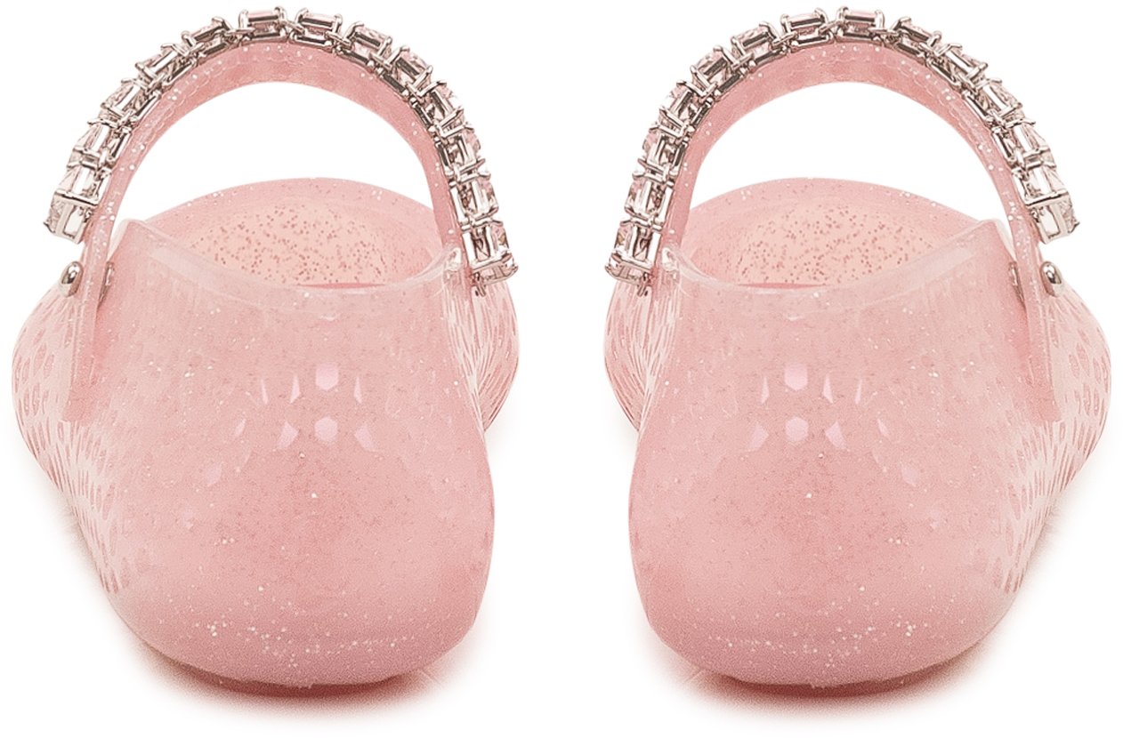 Jimmy Choo Ballerina The Jelly Traforata con Cinturino Roze