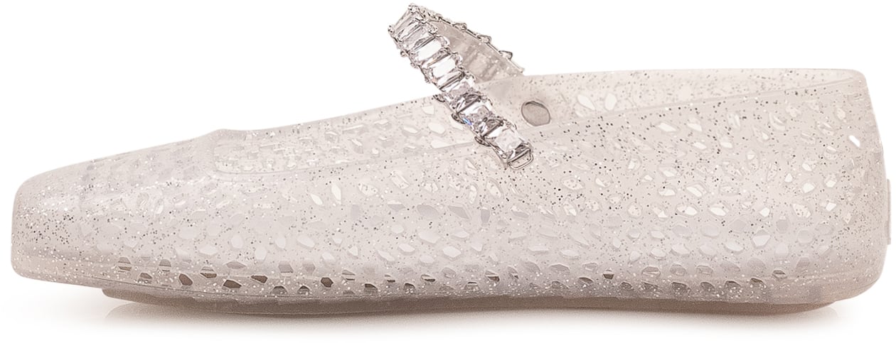Jimmy Choo Ballerina The Jelly Traforata con Cinturino Wit