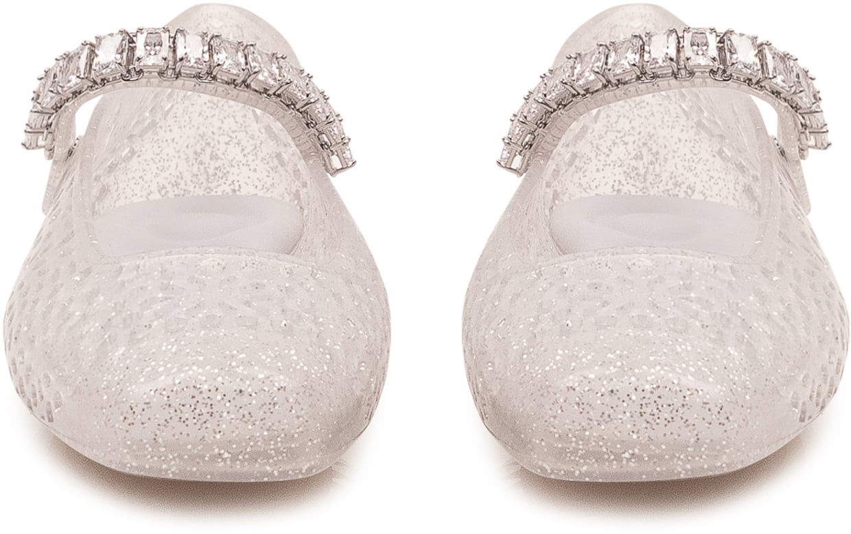 Jimmy Choo Ballerina The Jelly Traforata con Cinturino Wit