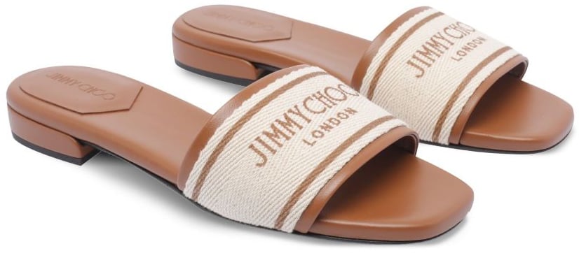 Jimmy Choo Sandals Leather Brown Bruin