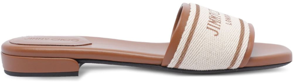 Jimmy Choo Sandals Leather Brown Bruin