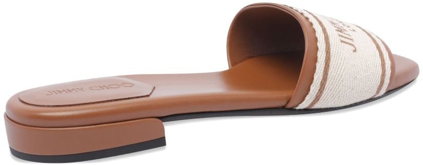 Jimmy Choo Sandals Leather Brown Bruin