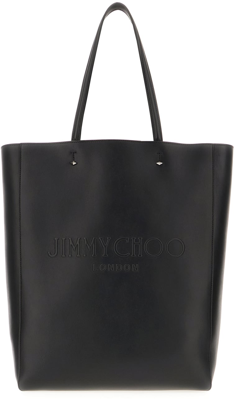 Jimmy Choo Jimmy Choo Black leather Lenny shopping bag Zwart