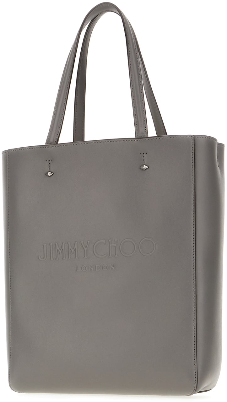 Jimmy Choo Jimmy Choo Dark grey leather medium Lenny handbag Grijs